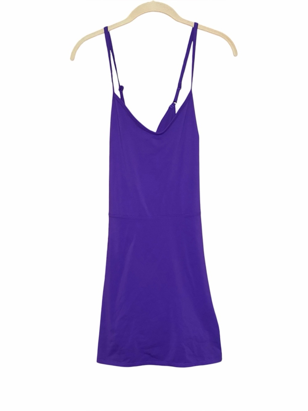 Joylab Game Day Jersey Athletic Mini Dress Large Purple Built In Shorts